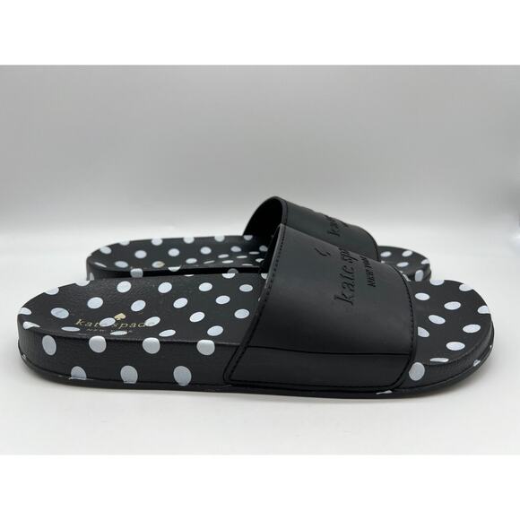 Kate Spade New York Slides "Sunny" Black With Women's Size 11B - Picture 5 of 16